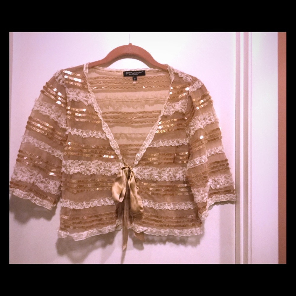 Betsy Johnson Jacket S Beige